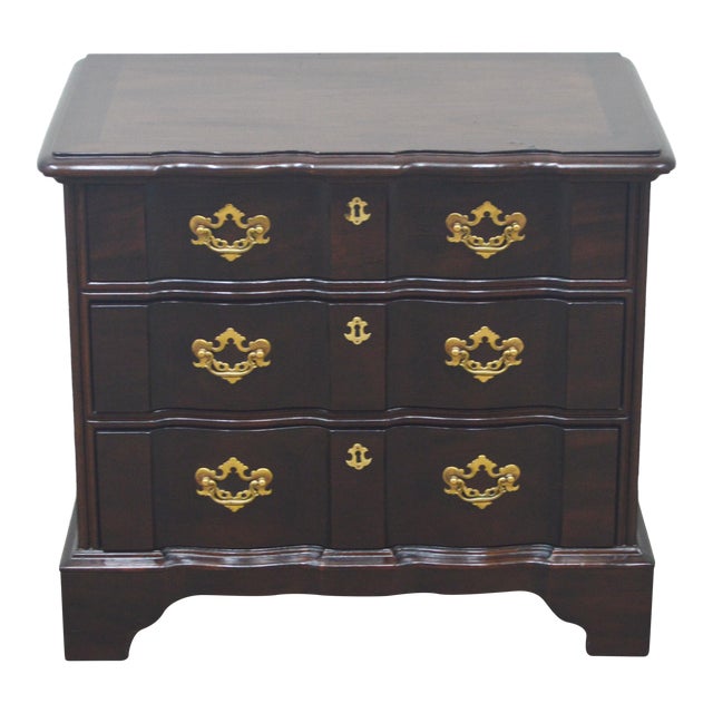 Henredon Chippendale Solid Mahogany Nightstand Bedside Table Chairish