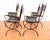 Vintage Dining Chairs in Leather and Wrought Iron, 1970s, Set of 4 For Sale - Image 18 of 18