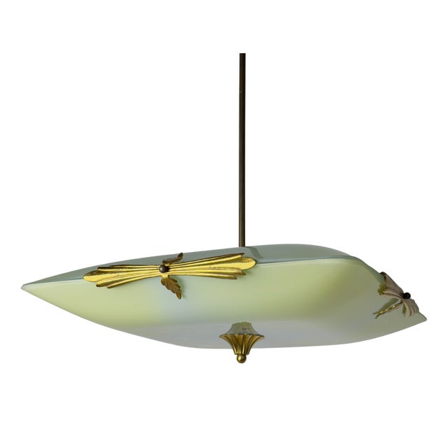Vintage Art Deco Pendant Light, 1930s For Sale
