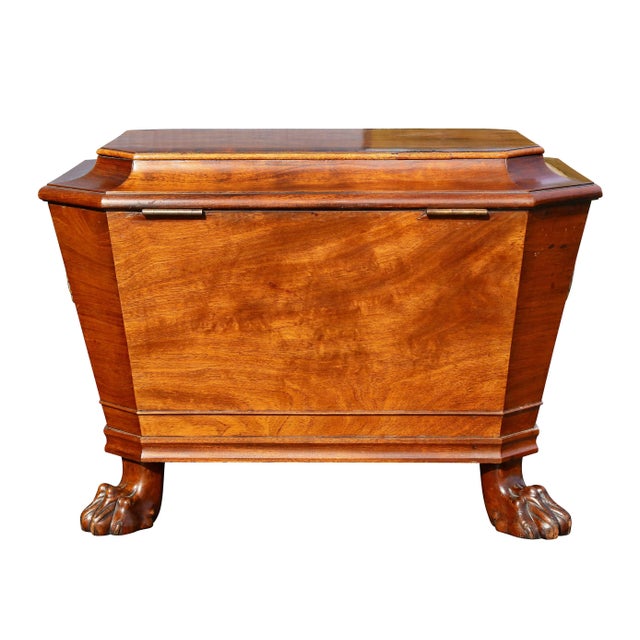Traditional Regency Mahogany Cellarette For Sale - Image 3 of 13
