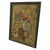 Traditional Vintage Signed Floral Still Life Mixed Media Painting on Textured Board in Ornate Frame Possible Batik Print. For Sale - Image 3 of 10