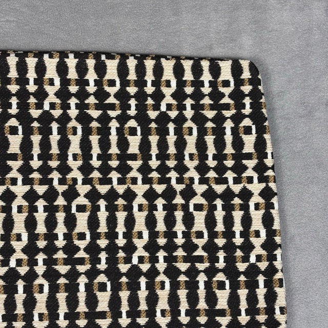 Handmade in the USA using high-quality designer fabric, this square throw pillow cover features a striking geometric woven...