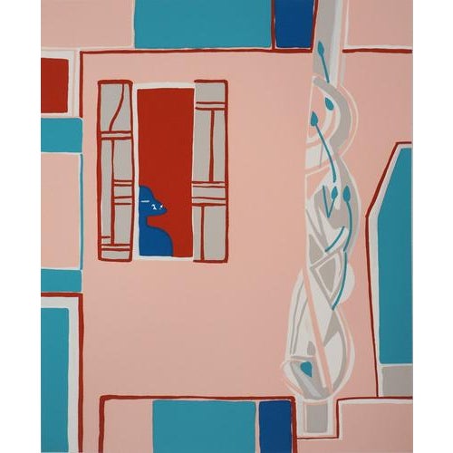 Françoise Gilot, The Pink House, Original Serigraph For Sale - Image 7 of 7