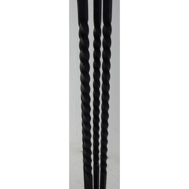 Late 19th Century Victorian Wrought Iron Plant Stand With Rings For Sale - Image 4 of 11