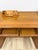Antique Style Oak Office Credenza With Locking Doors and Finished Back For Sale - Image 14 of 17