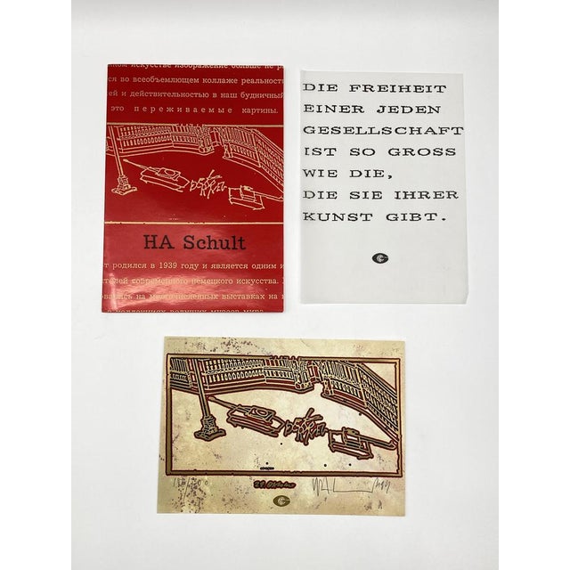 * a limited screen printing in folder * title: "october 28" * the action artist h.a. Schult *from 1994 * h.a. Schult was...