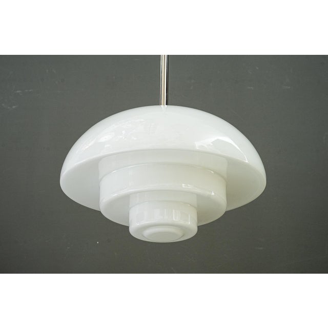 Metal Bauhaus Nickel Pendant, Germany, 1930s For Sale - Image 7 of 14