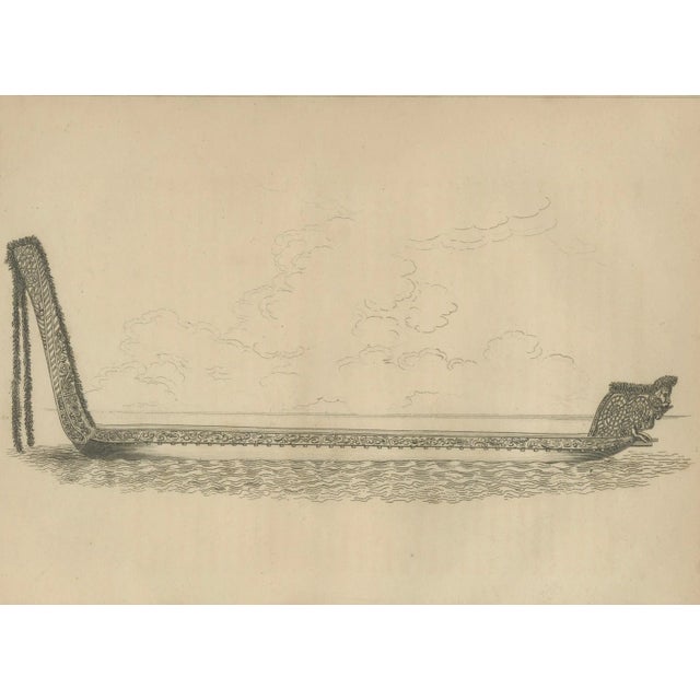 Grieg, War Canoe of New Zealand, Māori Waka, 1802, Print For Sale - Image 4 of 10