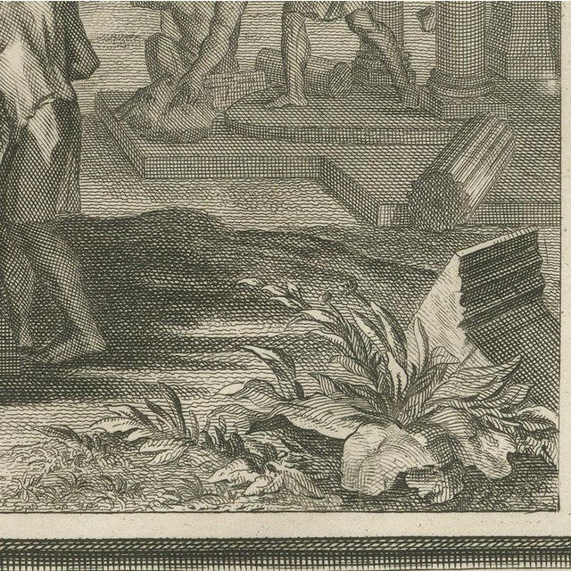 Pieter Mortier, Idolatry of King Ahaz and Hezekiah Destroys the Idols, 1700, Engraving For Sale - Image 6 of 12