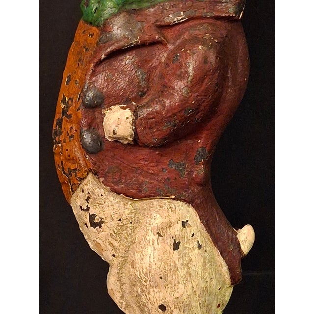 Antique Cast Iron Gentleman Rabbit Doorstop Albany Foundry 94 Top Hat For Sale - Image 4 of 18