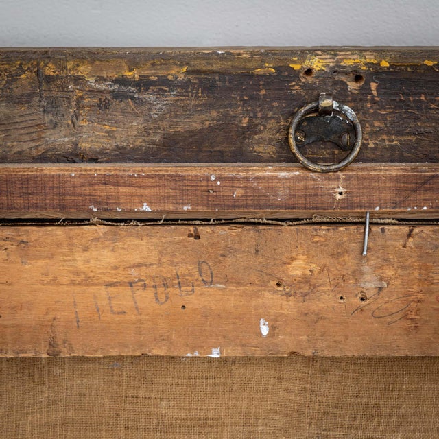 Egidio Dall'oglio, Boy with Lute and Two Fighting Men, 1800s, Oil on Canvas For Sale - Image 13 of 15