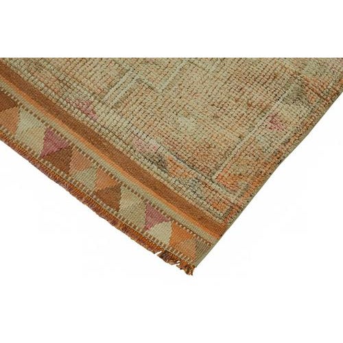 Beige Bohemian Runner Rug For Sale - Image 4 of 7