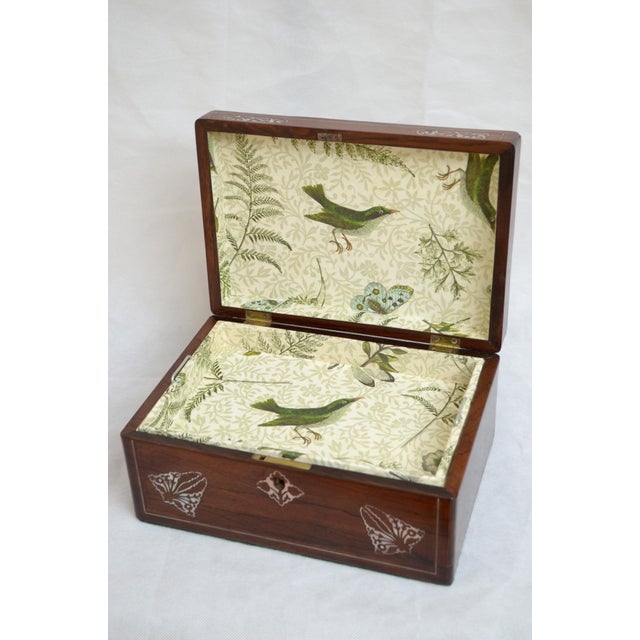 Victorian Rosewood Jewellery Box with Tray, 1840 For Sale - Image 13 of 13