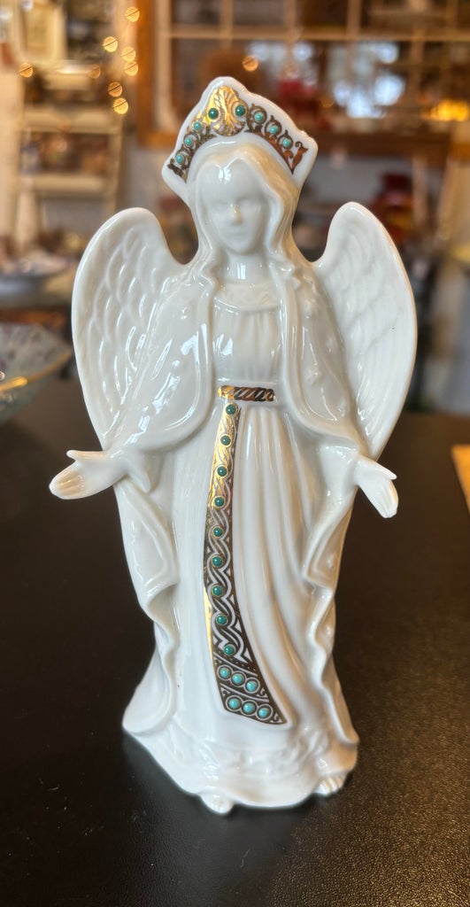 【レア】90s USA製 ヴィンテージ ラグ マット守護天使エンジェルインテリア 1990s Lenox Jewels Collection Angel | Chairish