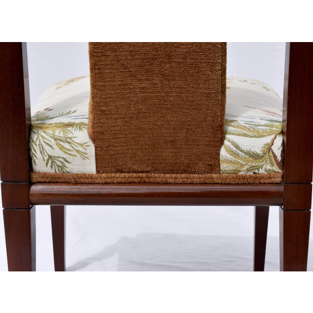 Set of 6 Mahogany Dining Chairs by Tommi Parzinger, 1950s For Sale - Image 10 of 12