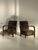 1940s Art Deco Armchairs in Spotted Velvet, 1930s, Set of 2 For Sale - Image 5 of 5