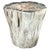 Andrianna Shamaris Ancient Petrified Wood Side Table For Sale