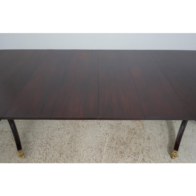 Stickley Flame Mahogany Double Pedestal Dining Table For Sale - Image 15 of 18