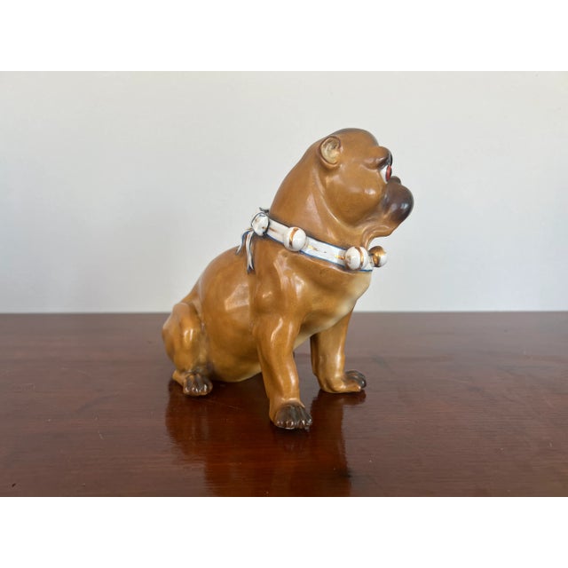 Antique German Dog Porcelain Figure of a Seated Pug For Sale In Boston - Image 6 of 7