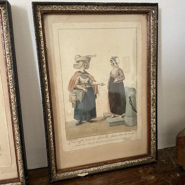 Professions Regions of the Netherland, 1800s, Set of 3 For Sale - Image 3 of 10