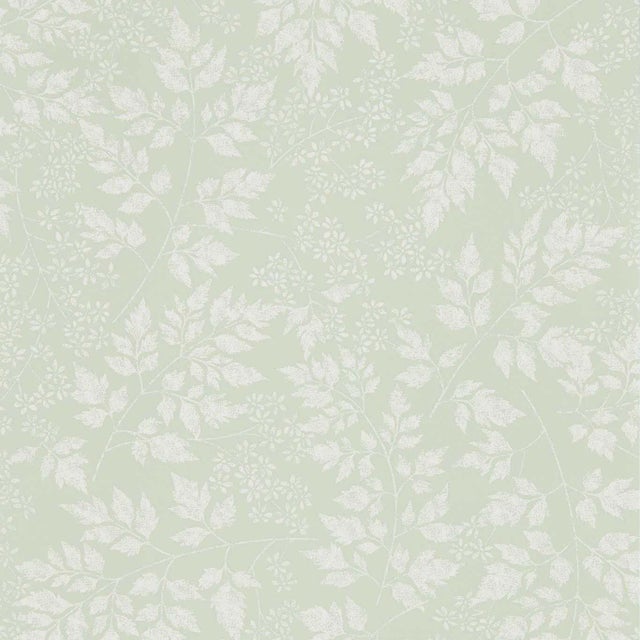 Sanderson Spring Leaves Wallpaper in Celadon - a Sample For Sale