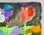 Jim Drain, Colorful Mixed Media Collage Painting Miami Artist Jim Drain Abstract Flowers For Sale - Image 10 of 15