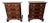 Pair of Stickley Matching Chippendale Style Inlaid Mahogany Nightstands or Small Bachelor's Chests. For Sale