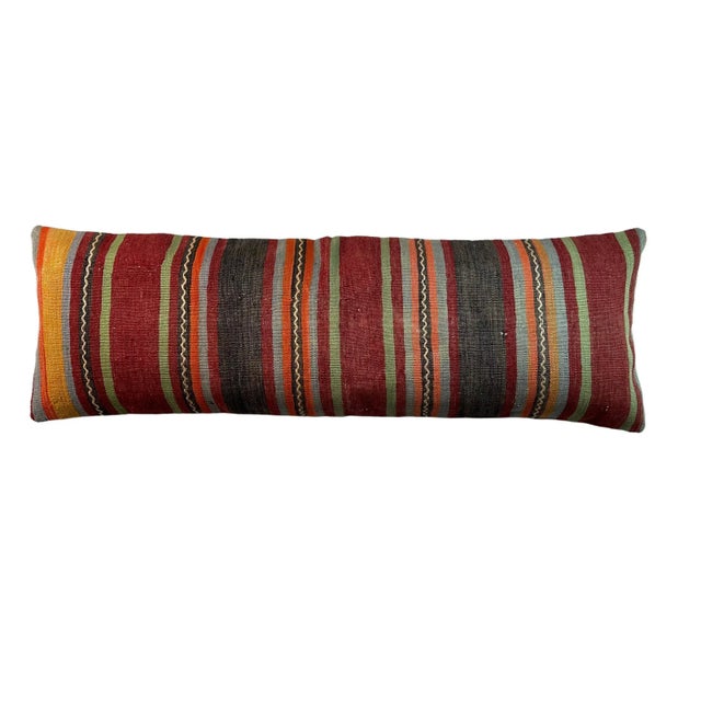 Vintage Turkish Kilim Cushion Cover For Sale - Image 11 of 11