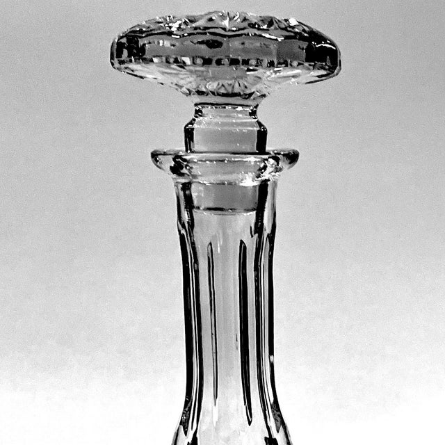 Designed to stay in place and be stable even on the roughest seas - this "nautical" or "ship's" decanter is crafted of cut...