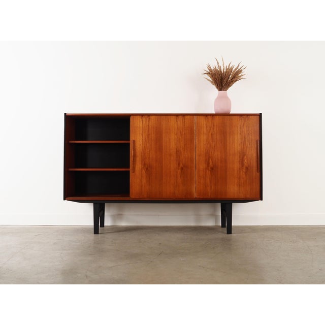 Vintage Danish Teak Highboard, 1960s For Sale - Image 4 of 17