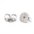 Modern 0.50ctw Diamond Cluster Stud Earrings, 14k White Gold, Everyday Wear, Pair For Sale - Image 3 of 4