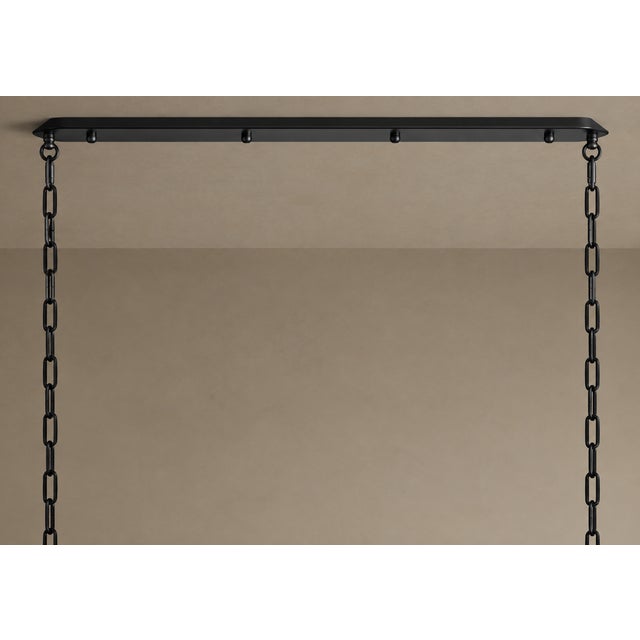 Shelton Linear Pendant from Arhaus. Never been installed. Black finish. W - 52.25" D - 20.5" H - 19.75" Wire length -...