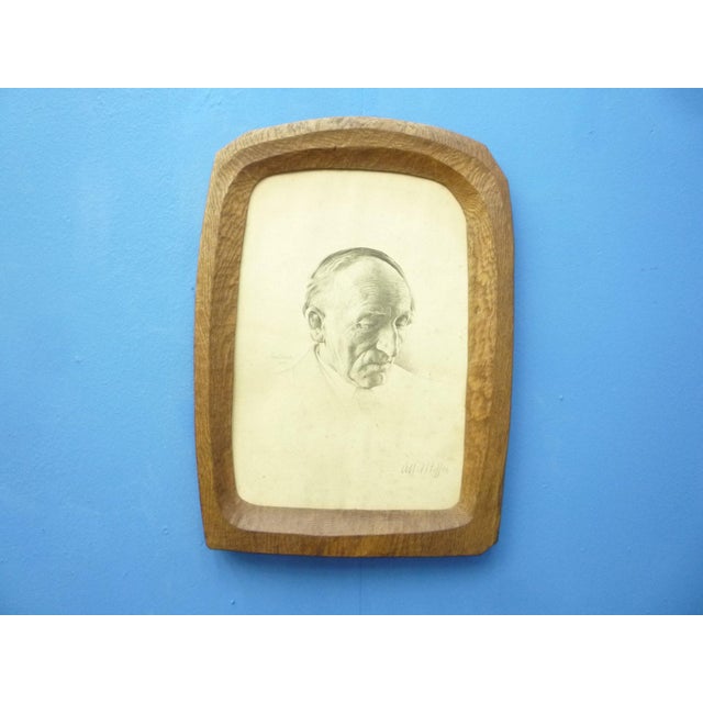 Wonderful picture frame from the 20s. Original condition and from first ownership. Illustration: Anthroposophist Albert...