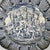 Italian mid-century modern majolica plate by Alba Docilia Albisola, 1950s Majolica plate with a monochromatic blue...