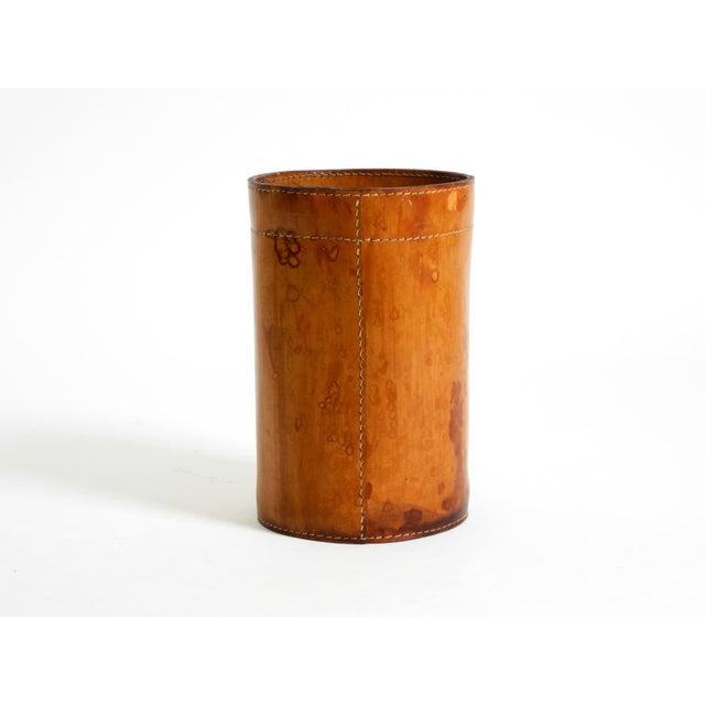 Leather Paper Bin from Torben Ørskov & Co, Denmark, 1960s For Sale - Image 6 of 18