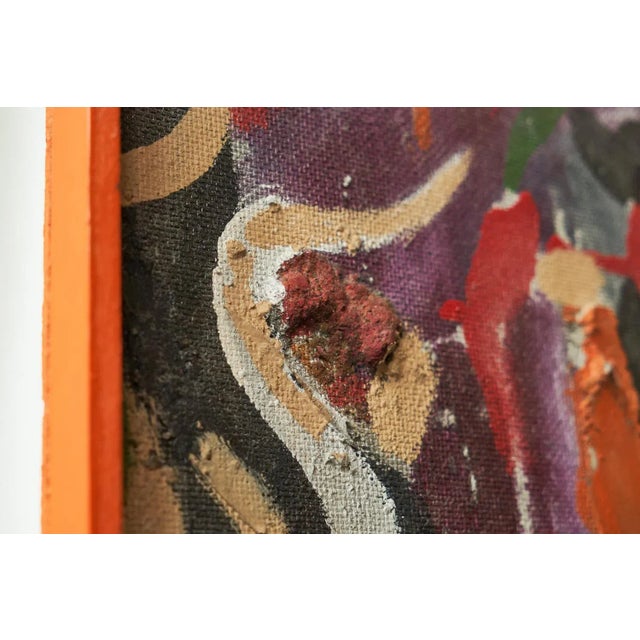 Abstract Expressionist Composition, Oil on Canvas, 1960s For Sale - Image 7 of 11