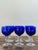 Blue Vintage Cobalt Blue Stemware - Set of 6 For Sale - Image 8 of 12