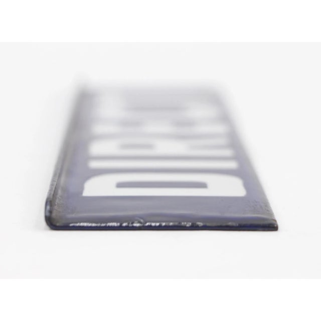 Vintage European Steel Direct Sign For Sale - Image 4 of 5