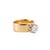 Vintage Traub Orange Blossom 18k Yellow Gold Gia 1.40ct Circular Engagement Ring, Size 7.5 For Sale - Image 4 of 10