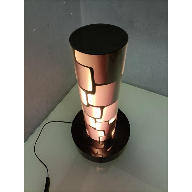 Black Acrylic Glass Table Lamp For Sale - Image 8 of 14