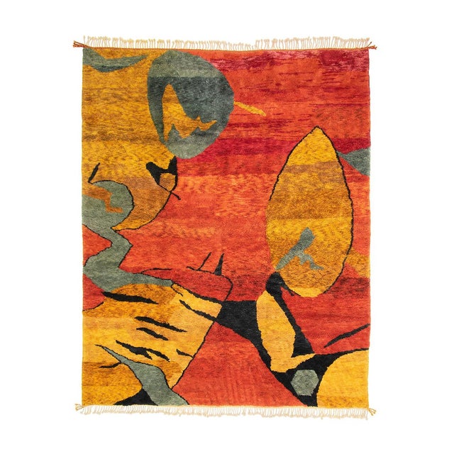 Hand-Knotted Wool Rug by Azele Studio For Sale - Image 13 of 13