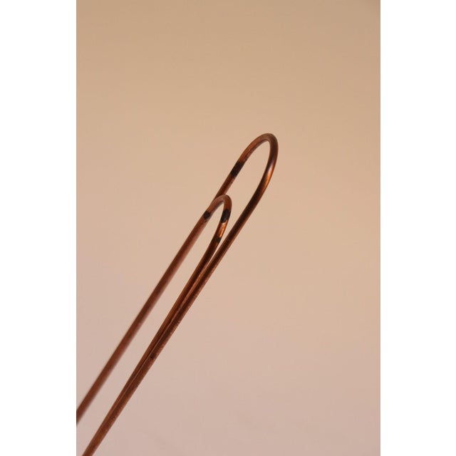 Vintage Oversized Copper Paperclip Sculpture/ Letter Holder Mounted to Marble by Sculptura For Sale In New York - Image 6 of 9