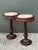 Vintage Regency Ormolu Pedestal Table With Inset Marble - Set of 2 For Sale - Image 12 of 12