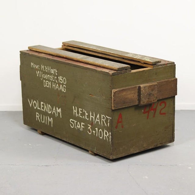 Tropical Military Soldiers Chest, 1940s For Sale - Image 4 of 9