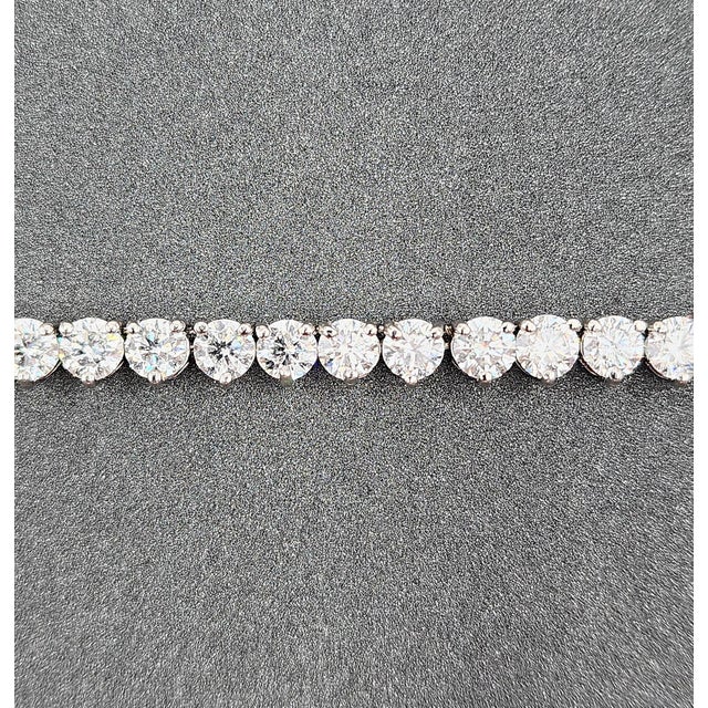 Early 21st Century 24.10 Ct Diamond Tennis Necklace For Sale - Image 5 of 8