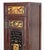 Chinese Hongmu Cabinet, the pierced single door carved with bird motif and gilt accents. 67.75" H x 21" W x 15" D....