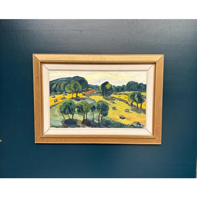 Kerstin Flyckt, Trees, 1950s, Oil on Panel, Framed For Sale - Image 13 of 17