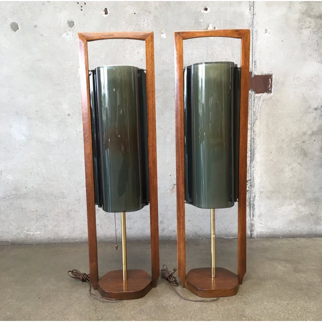 Modeline Pair of 1960s Modeline of California Mid-Century Modern Lamps, Unmarked For Sale - Image 4 of 12