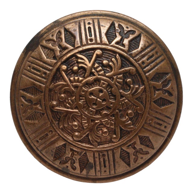 Brass Reading Single Vernacular Antique Door Knob For Sale