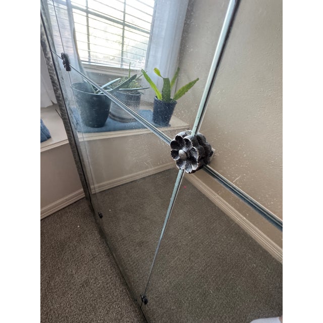 Uttermost Uttermost Hammered Metal Framed Decorative Wall Mirror For Sale - Image 4 of 5